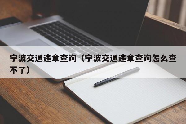 宁波交通违章查询（宁波交通违章查询怎么查不了）